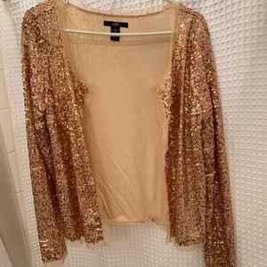 Bronze/gold sequin jacket